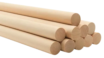 MDF base and wooden dowels